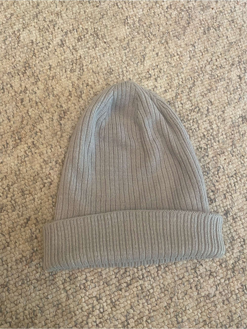 Main Character Ribbed Knit Beanie - Light Gray